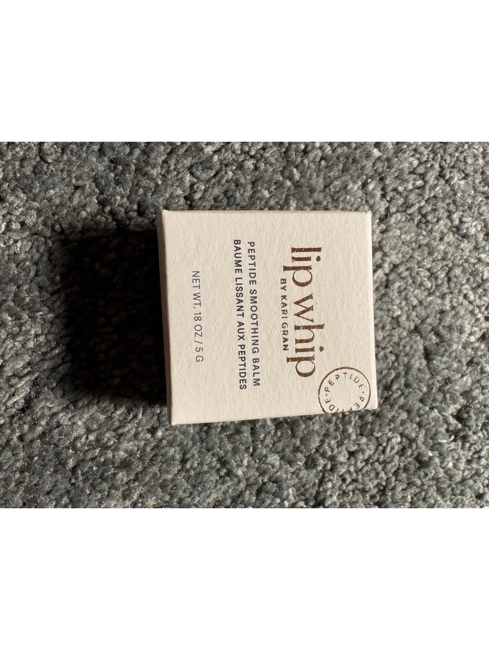 Kari Gran Lip Whip Peptide Smoothing Balm Dolce Vita 0.18 oz Exp 09/27